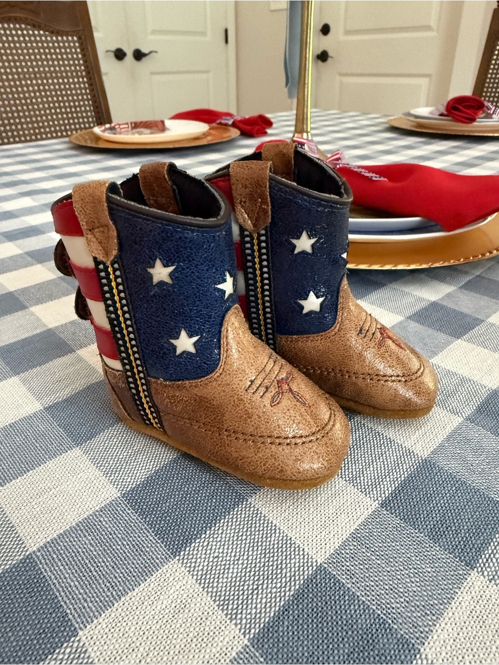NEW Boot Barn Patriotic Cowboy Boots - Baby